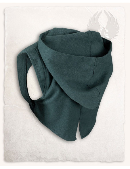 Coprispalla medievale con cappuccio...