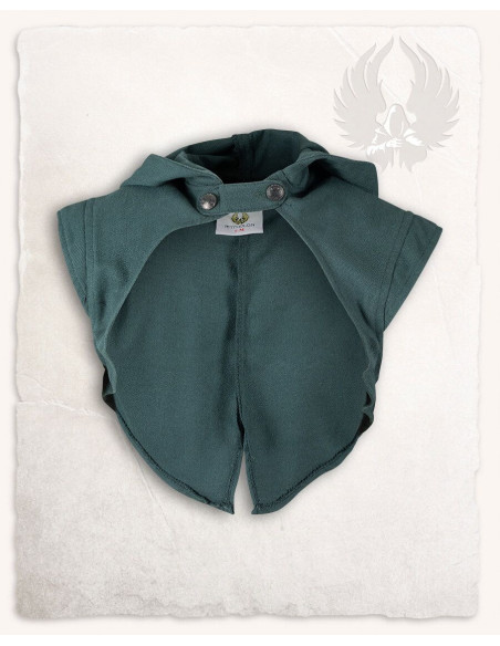 Coprispalla medievale con cappuccio...