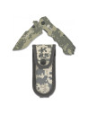 Coltello tattico di marca K25 Camo Coated con fodero (22,3 cm.)
