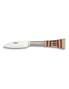 Coltello portachiavi World in legno dipinto (lama da 5,2 cm)