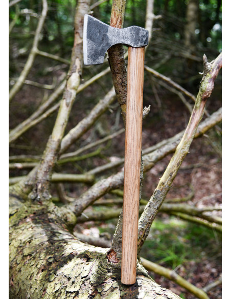 Ascia vichinga forgiata a mano, tipo D