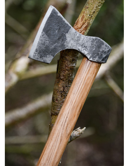 Ascia vichinga forgiata a mano, tipo D