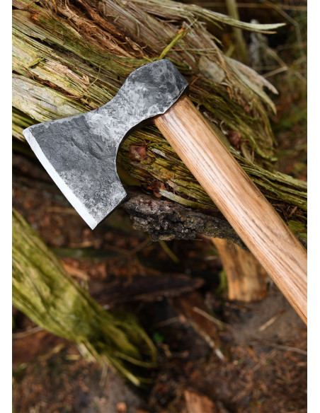 Ascia vichinga forgiata a mano, tipo D