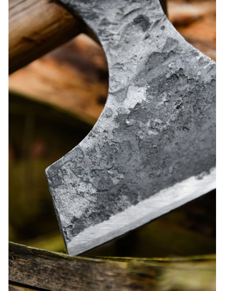 Ascia vichinga forgiata a mano, tipo D