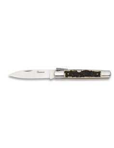 Numero del coltello machete. 00, manico in corno di cervo...