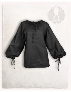 Camicetta medievale Annabelle nera