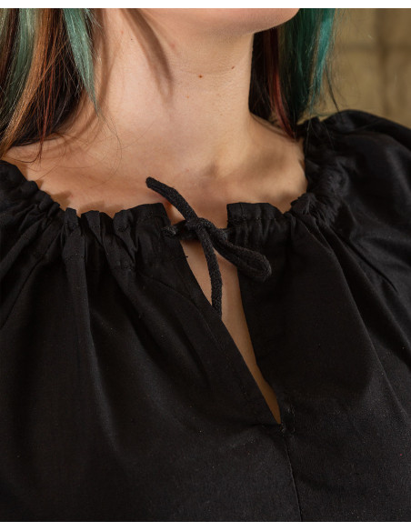 Camicetta medievale Annabelle nera