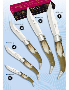 Coltello marca Albainox, modello Teja, manico in corno di...