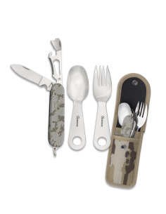 Set posate da campeggio Multicam, arid