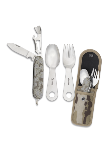 Set posate da campeggio Multicam, arid