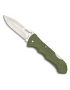 Coltello marca Albaino con manico verde con clip (19,3 cm.)