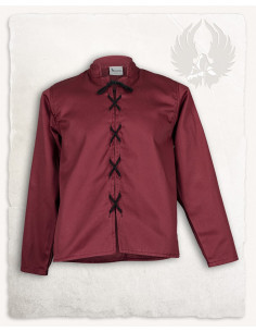 Gilet medievale Leonardo in colore bordeaux