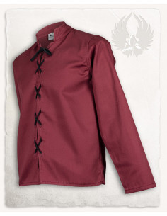 Gilet medievale Leonardo in colore bordeaux 2