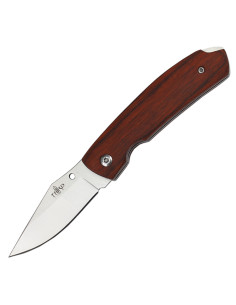 Coltello di terza marca con manico in legno rosso (15,9 cm)