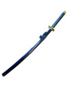 Katana decorativa blu con fodero