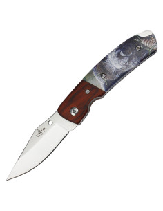 Coltello tascabile di terza marca decorato con manico in...