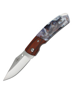 Coltello tascabile di terza marca decorato con manico in...