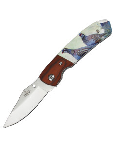 Coltello tascabile di terza marca decorato con manico 3D...
