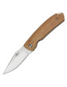 Coltello di terza marca con manico in legno (15,9 cm.)