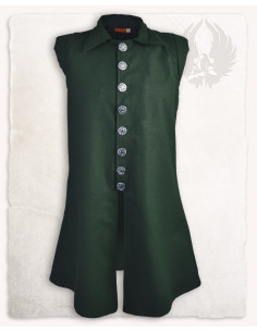 Gilet medievale Tilly in cotone - verde 2