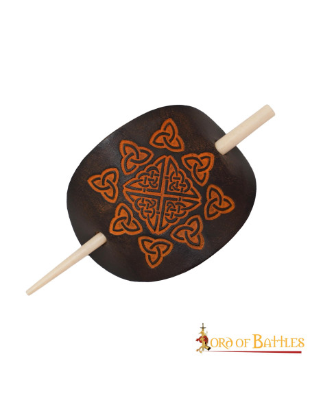 Spilla per capelli in pelle con...