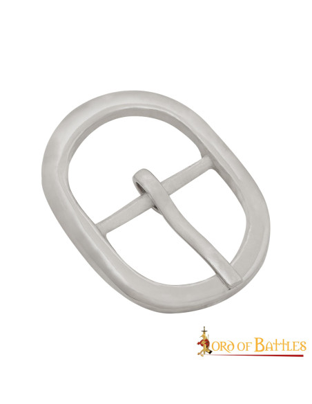 Set di 3 piccole fibbie ovali in acciaio