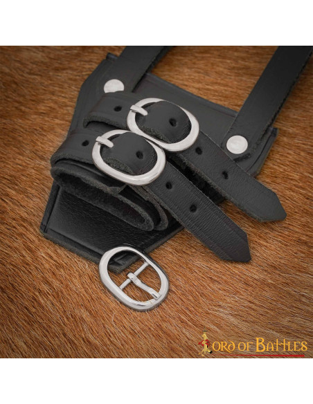 Set di 3 piccole fibbie ovali in acciaio