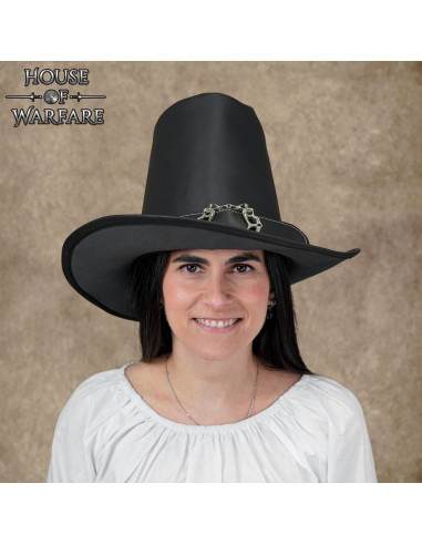 Cappello da strega rinascimentale, nero