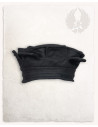 Cappello merlato medievale nero, regolabile