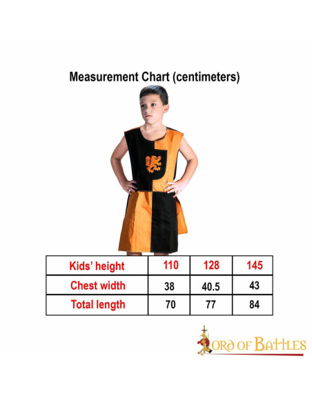 Tabardo da bambino scudo Leone...