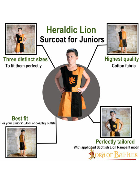 Tabardo da bambino scudo Leone...