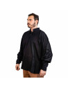 Camicia da pirata classica o rinascimentale, cotone nero