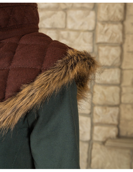 Gorgiera Nimue in lana, marrone