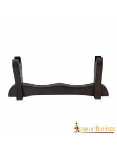 Supporto in legno per ascia o spada (33,4 x 13,5 cm.)