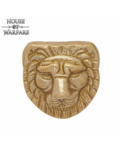 Decorazione testa di leone in ottone