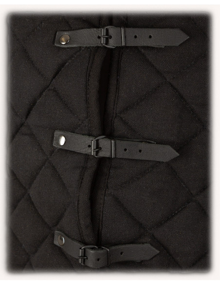 Gambeson lungo nero senza maniche...