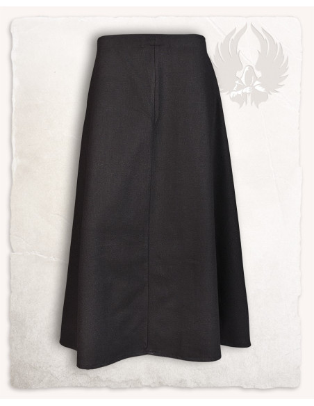 Gonna medievale in cotone nero,...