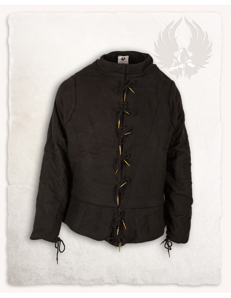 Farsetto medievale Tudor - Nero