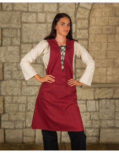 Tunica medievale Leonora senza maniche - Bordeaux
