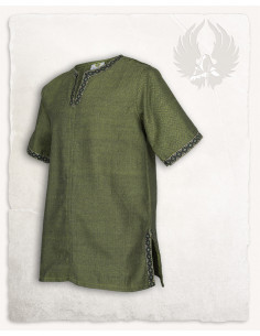 Tunica medievale nobile Sigbert - Verde oliva