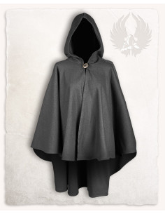 Mantella corta in lana Kim da donna - Grigio
