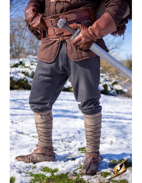 Pantaloni Fimbul in misto lana con...