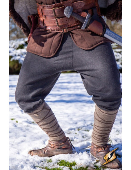 Pantaloni Fimbul in misto lana con...