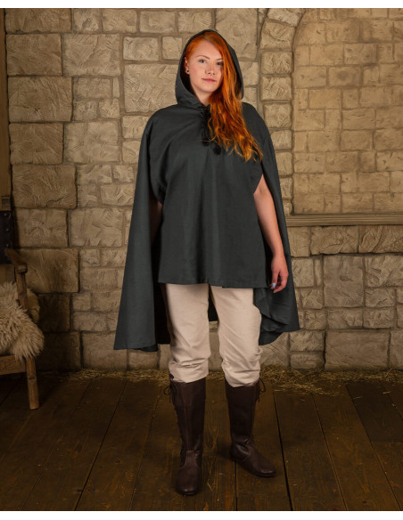 Mantello medievale tipo corvo in tela...