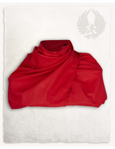 Sciarpa contadina modello Emil, colore rosso
