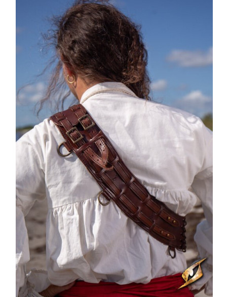 Tracolla Pirate Adventurer in pelle...
