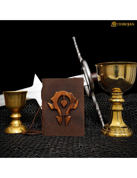 Diario in pelle marrone di The Horde,...