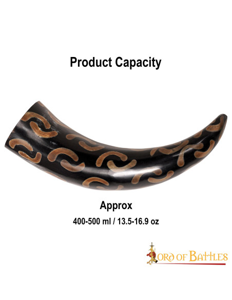 Corno di bue per bere, design Mezze Lune