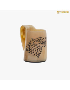 Set vichingo di 2 bicchieri da vino design Fenrir Wolf 2