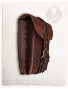 Borsa tipo marsupio Geralt medievale in marrone (14x12 cm.) 2